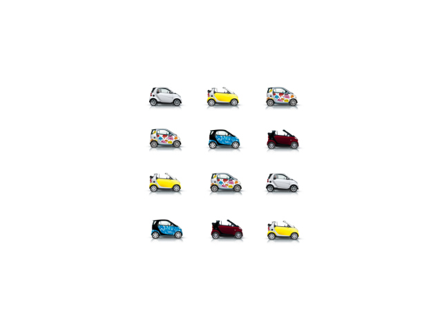 Mini Smart Cars wallpaper 640x480