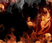 Fondo de pantalla Amazing Fire Mix 176x144
