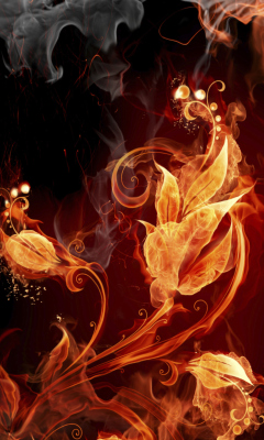 Das Amazing Fire Mix Wallpaper 240x400