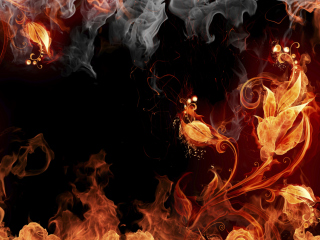 Das Amazing Fire Mix Wallpaper 320x240
