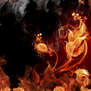 Amazing Fire Mix Background for 128x128