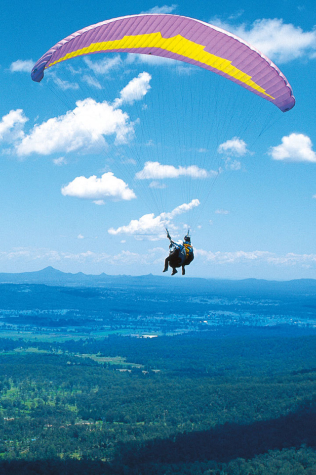 Paraglider wallpaper 640x960