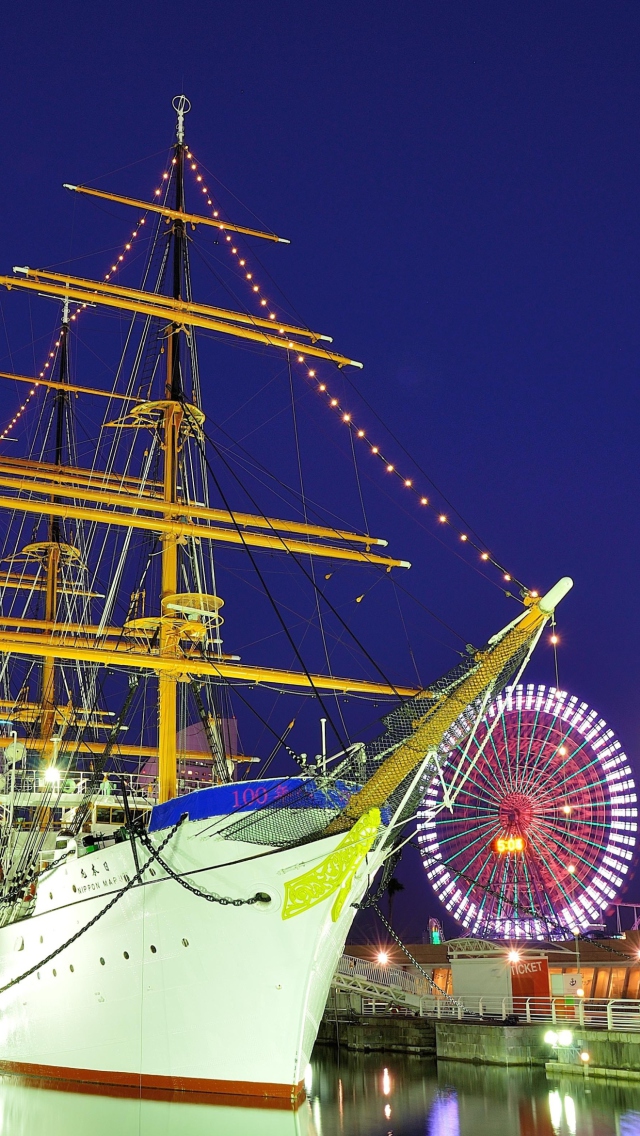 Das Yokohama Cityscape Wallpaper 640x1136