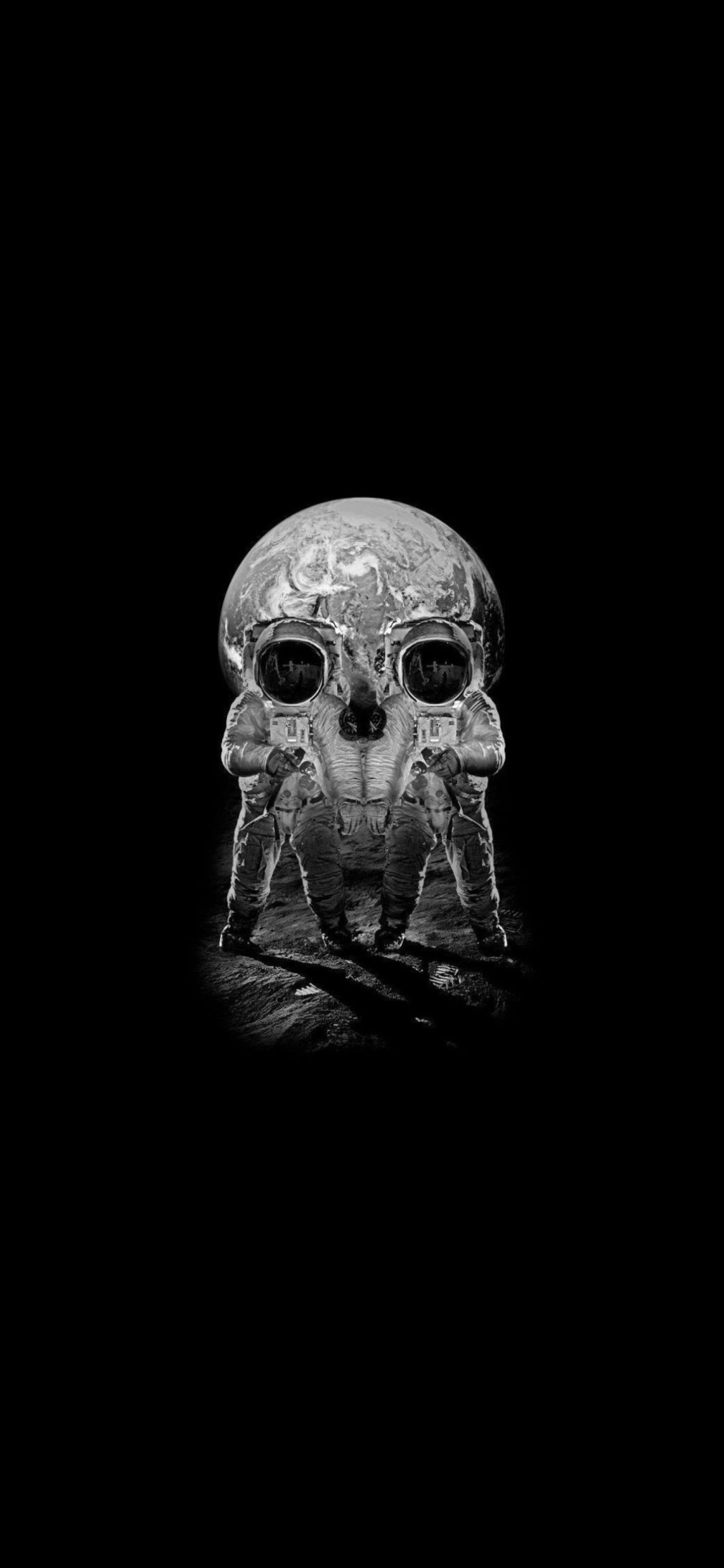 Skull - Optical Illusion wallpaper 1170x2532