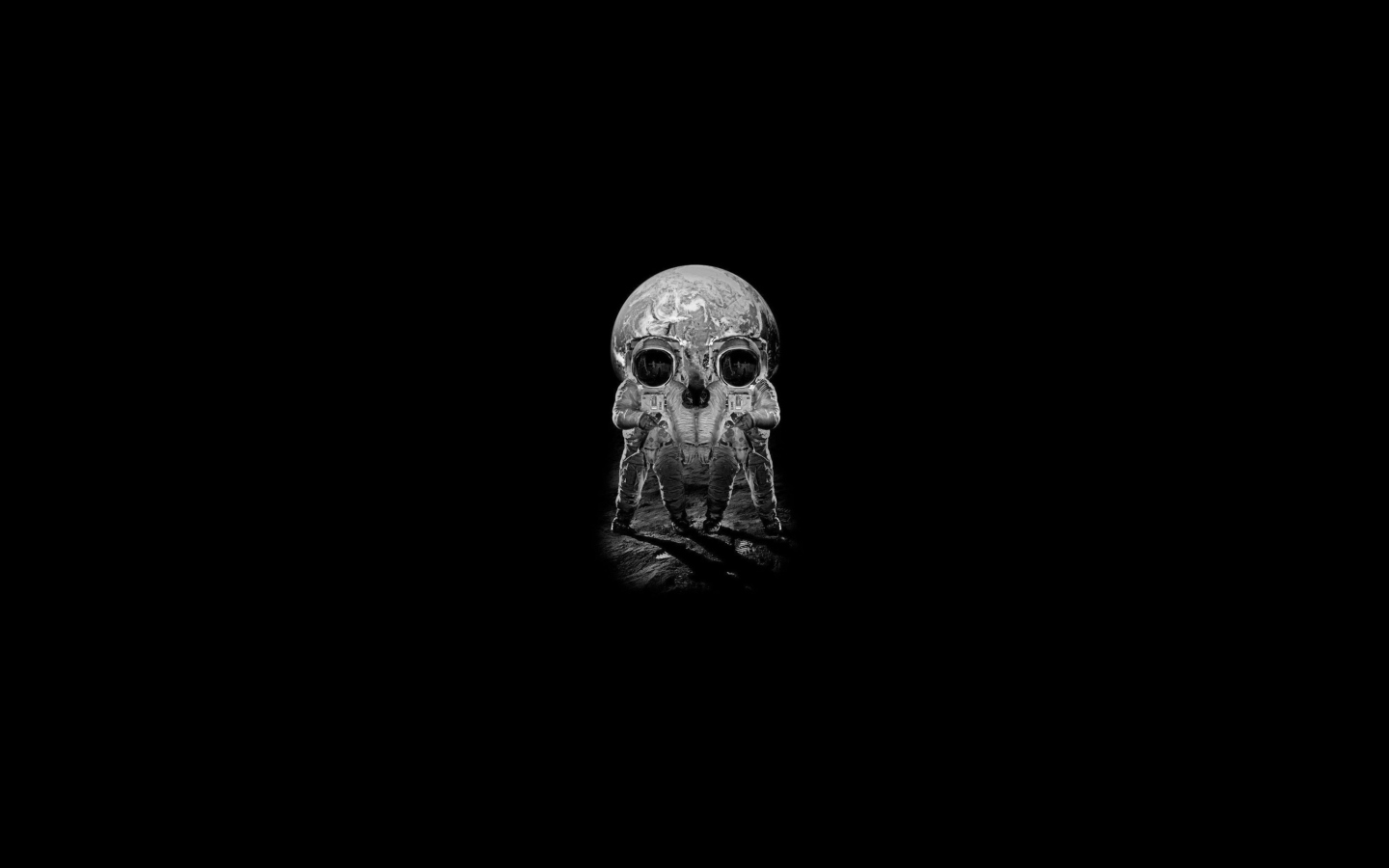 Fondo de pantalla Skull - Optical Illusion 1440x900