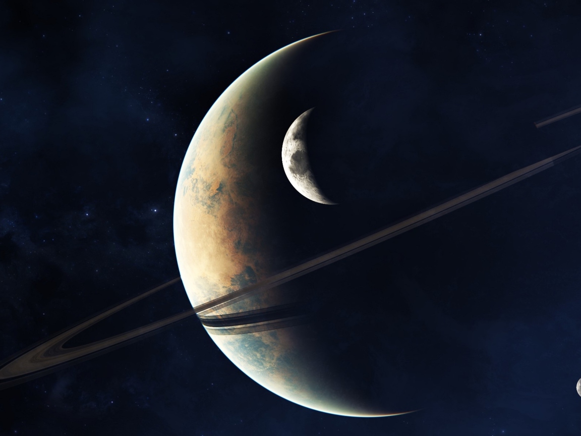 Sfondi Planets In Space 1152x864