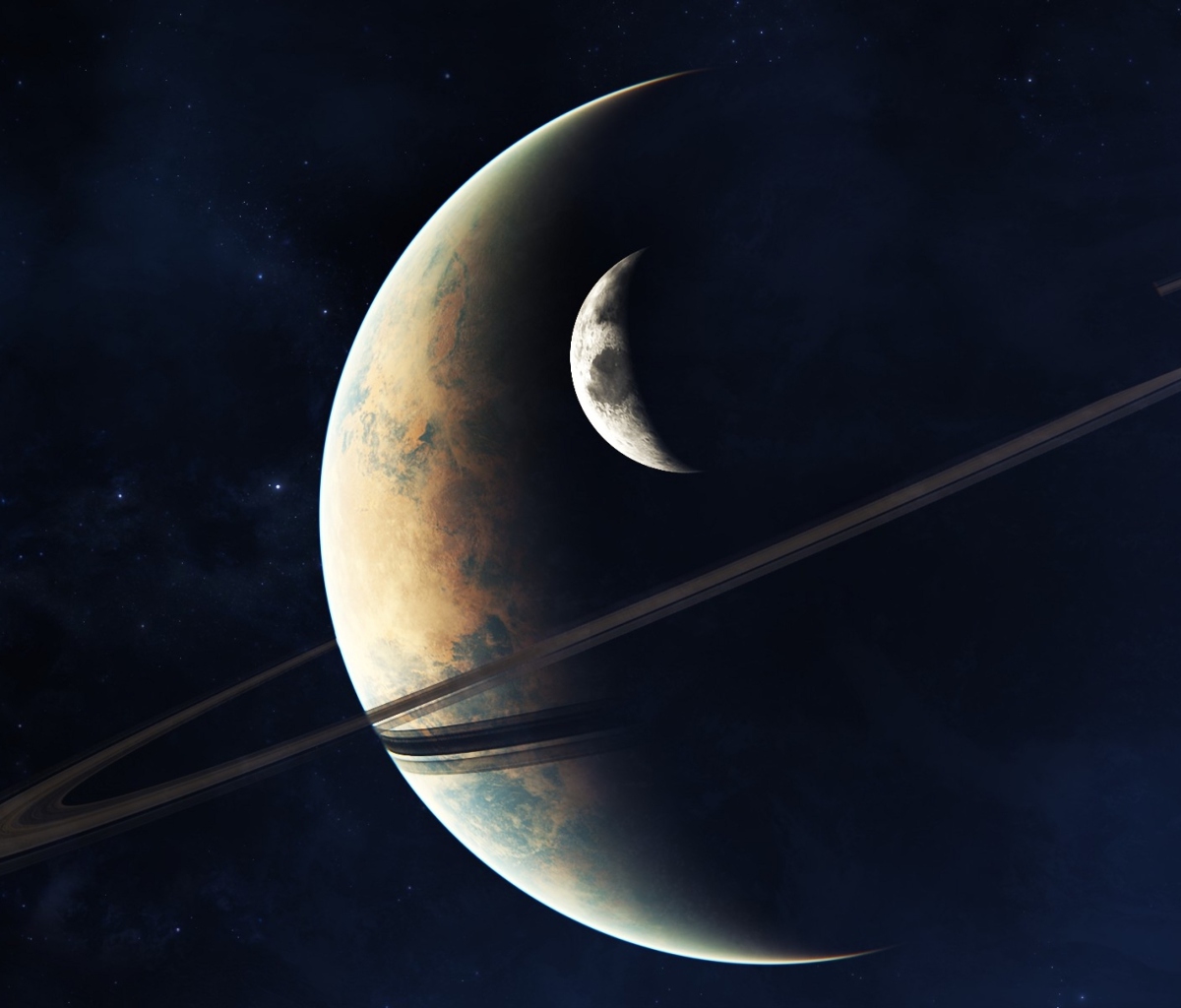 Planets In Space wallpaper 1200x1024