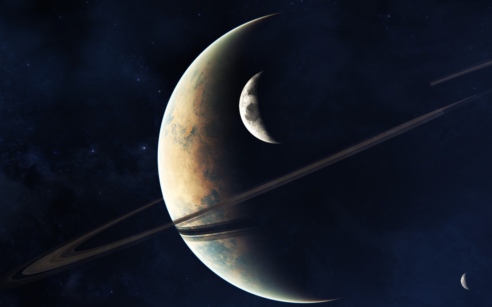 Screenshot №1 pro téma Planets In Space 1680x1050