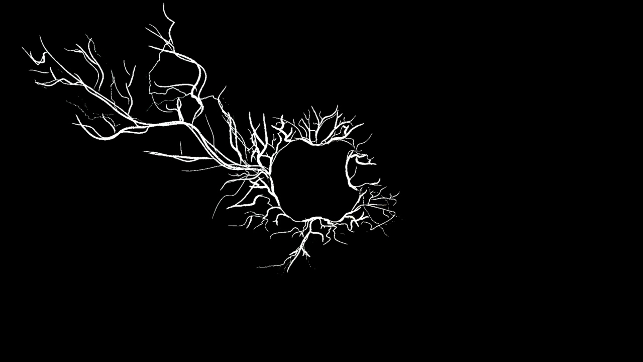 Das Apple Black Electric Wallpaper 1280x720