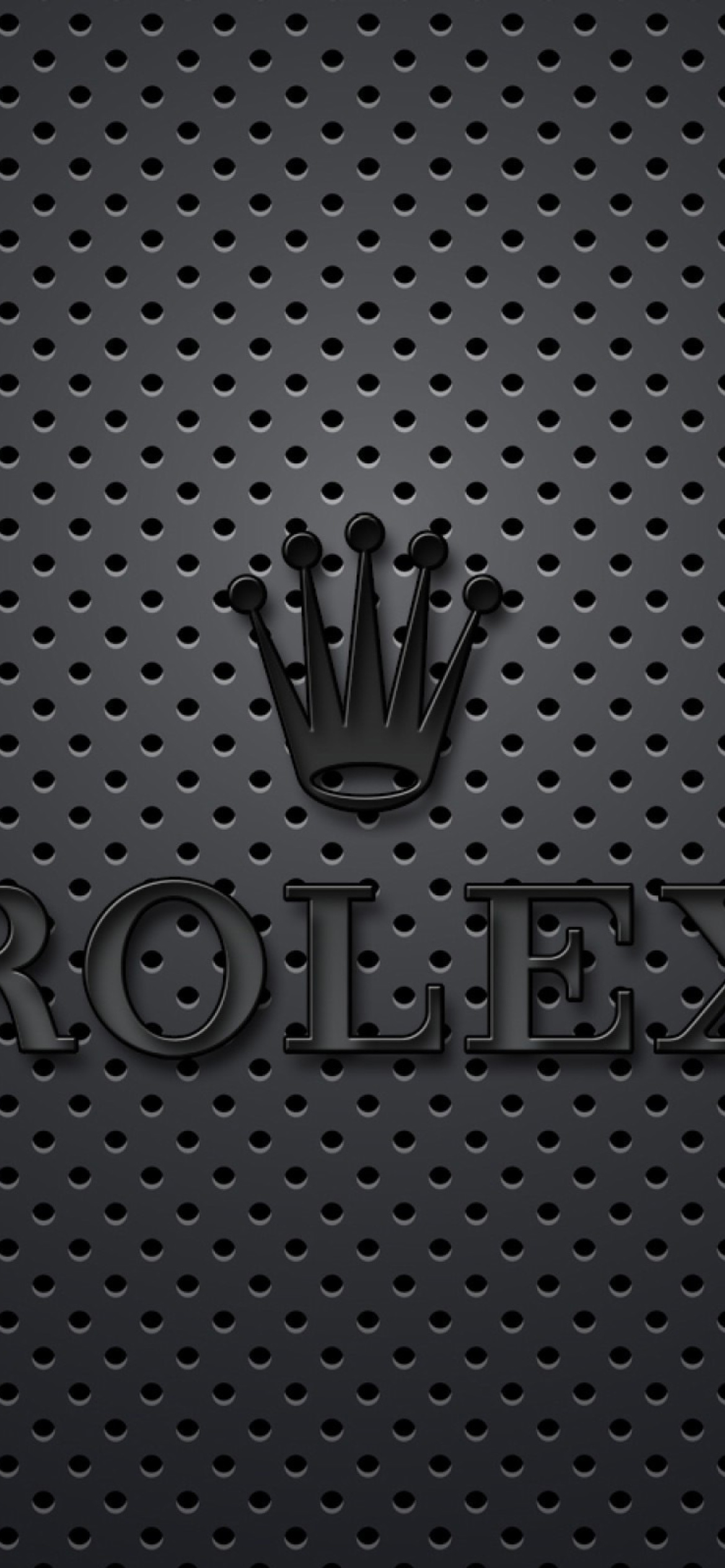 Rolex Dark Logo wallpaper 1170x2532
