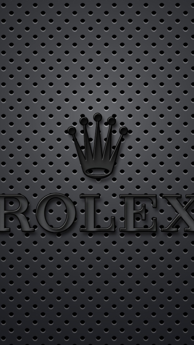 Das Rolex Dark Logo Wallpaper 640x1136
