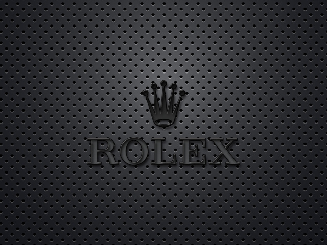 Sfondi Rolex Dark Logo 640x480