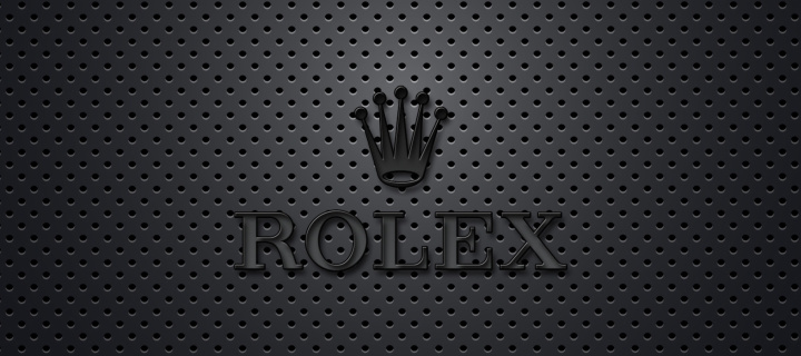 Обои Rolex Dark Logo 720x320