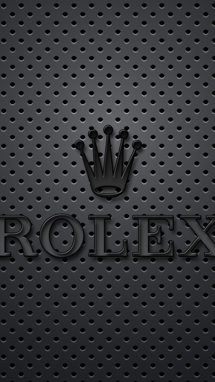 Rolex Dark Logo wallpaper 750x1334
