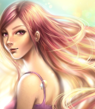 Kostenloses Girl Art Wallpaper für 240x320