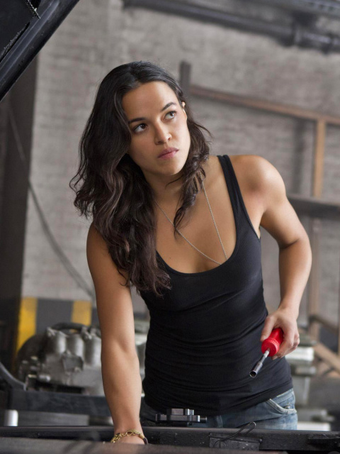 Fast and Furious 6 Letty Ortiz wallpaper 480x640
