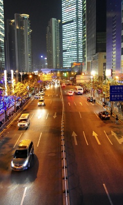 China Shanghai Night screenshot #1 240x400