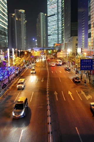 China Shanghai Night screenshot #1 320x480