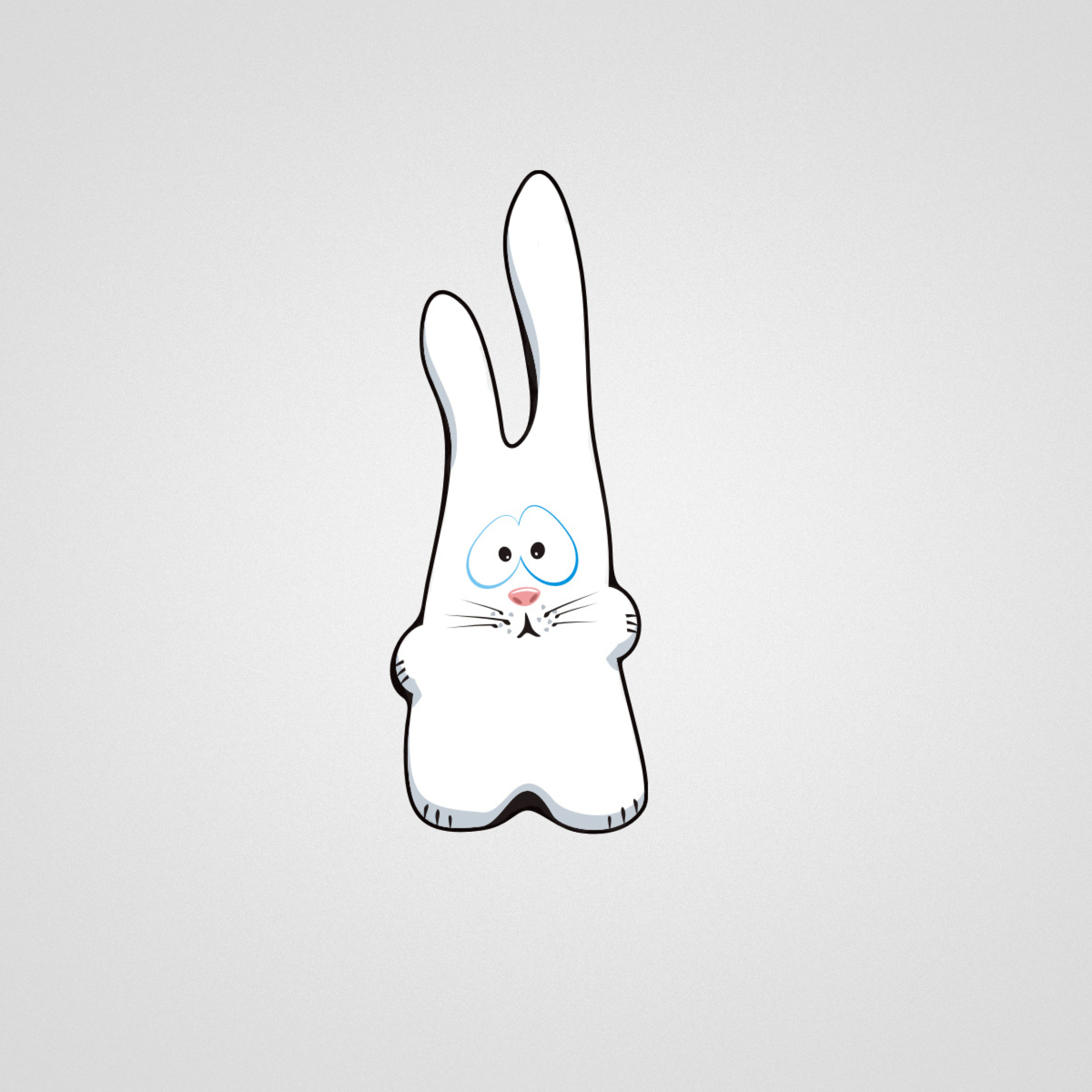 Das Funny Bunny Sketch Wallpaper 2048x2048