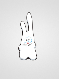 Fondo de pantalla Funny Bunny Sketch 240x320
