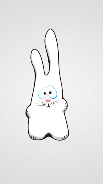 Fondo de pantalla Funny Bunny Sketch 360x640