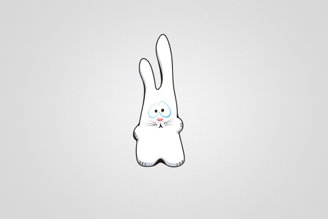 Fondo de pantalla Funny Bunny Sketch 480x320