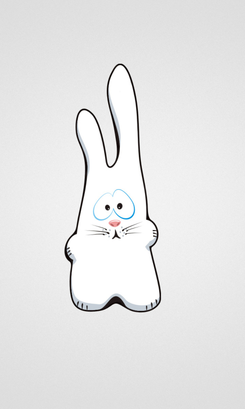 Fondo de pantalla Funny Bunny Sketch 480x800
