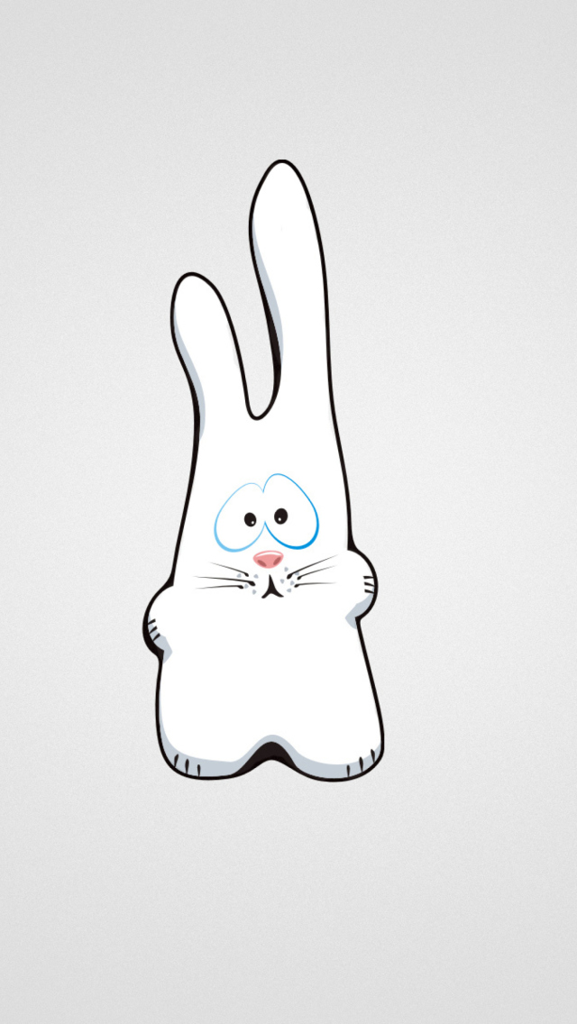 Обои Funny Bunny Sketch 640x1136