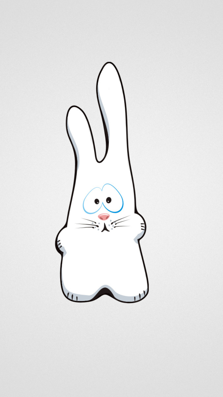 Funny Bunny Sketch wallpaper 750x1334