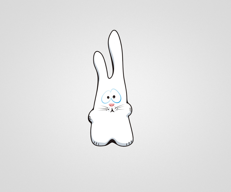 Fondo de pantalla Funny Bunny Sketch 960x800