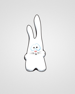Kostenloses Funny Bunny Sketch Wallpaper für Nokia Asha 308