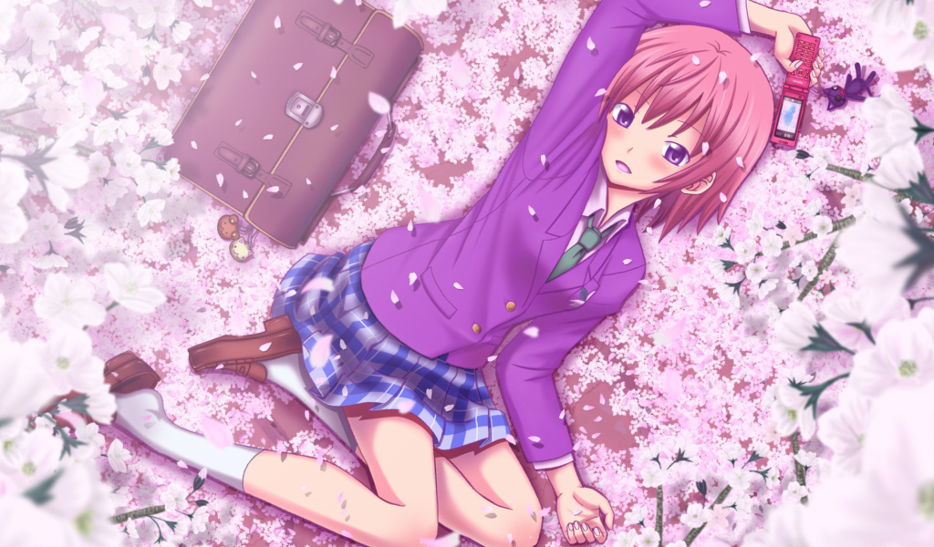 Das Anime Sakura Wallpaper 1024x600
