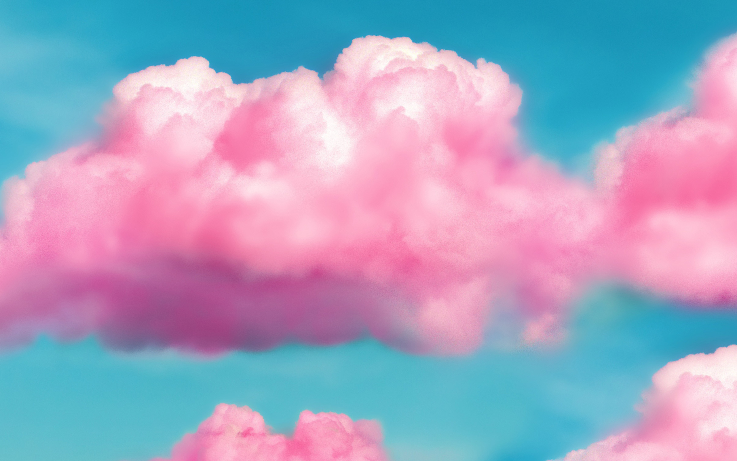Screenshot №1 pro téma Pink Fluffy Clouds 2560x1600