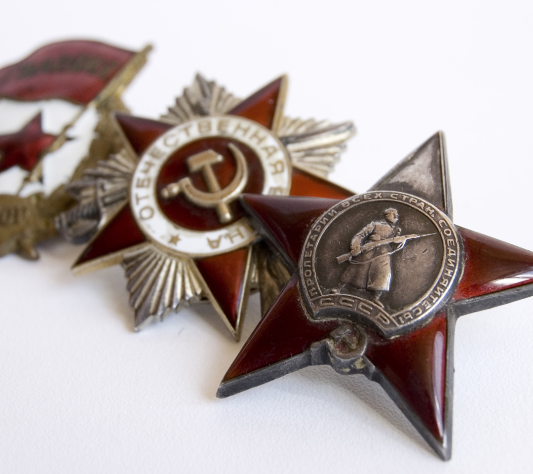 Обои World War 2nd USSR Victory Award Medals 1080x960