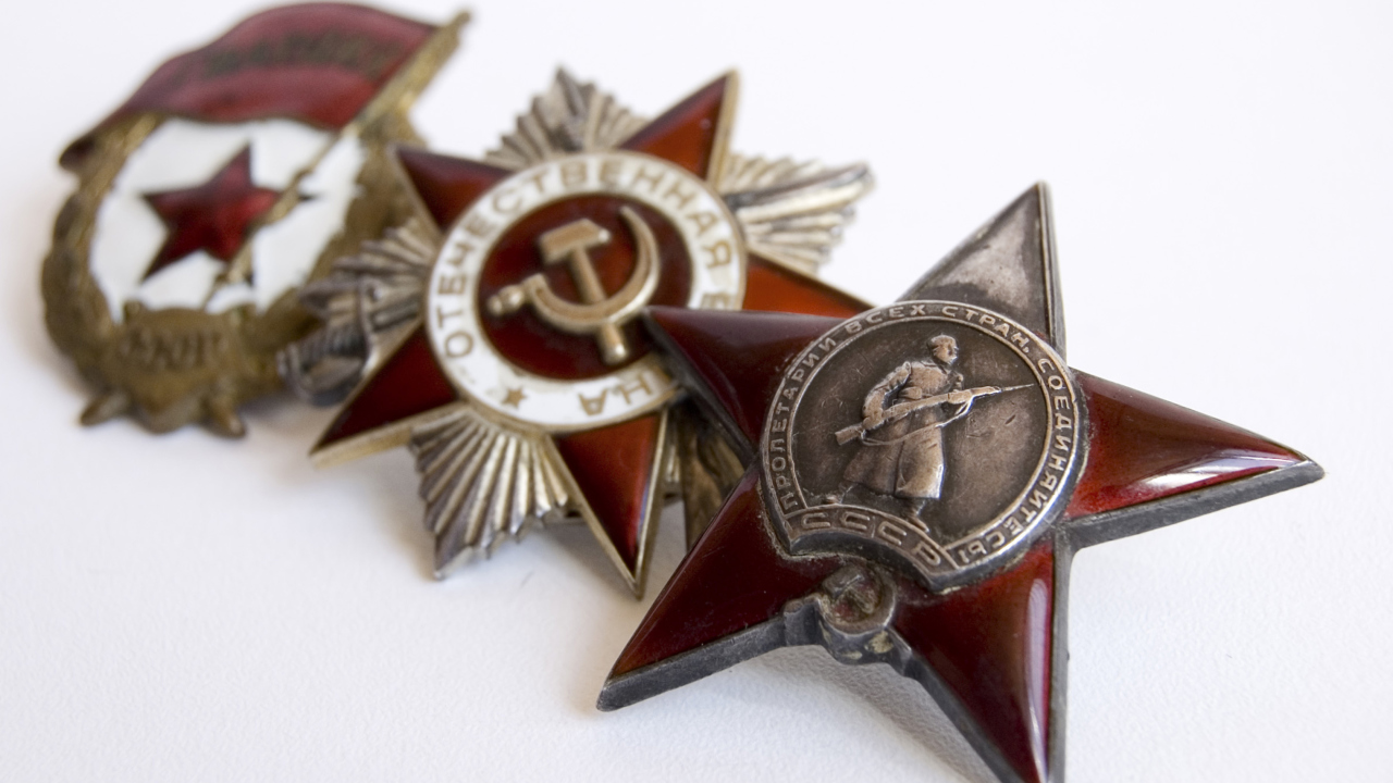 Sfondi World War 2nd USSR Victory Award Medals 1280x720