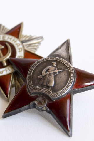 World War 2nd USSR Victory Award Medals wallpaper 320x480