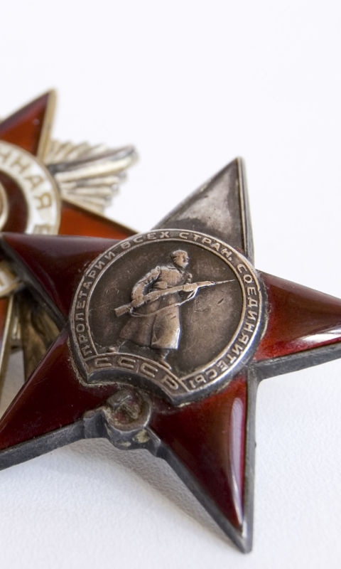 Обои World War 2nd USSR Victory Award Medals 480x800