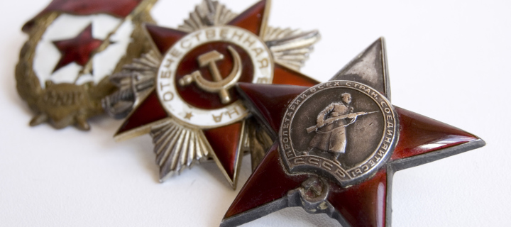 Обои World War 2nd USSR Victory Award Medals 720x320
