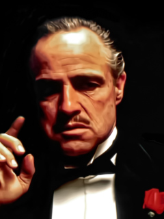 Fondo de pantalla The Godfather - Don Vito 240x320