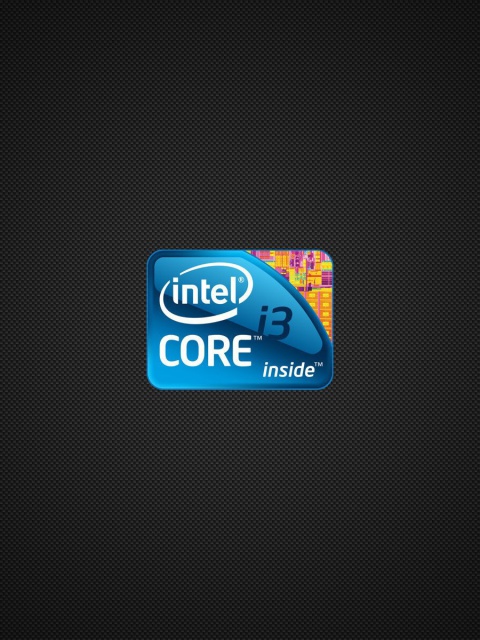 Das Intel Core i3 Processor Wallpaper 480x640
