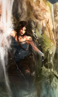 Lara Croft Tomb Raider wallpaper 240x400