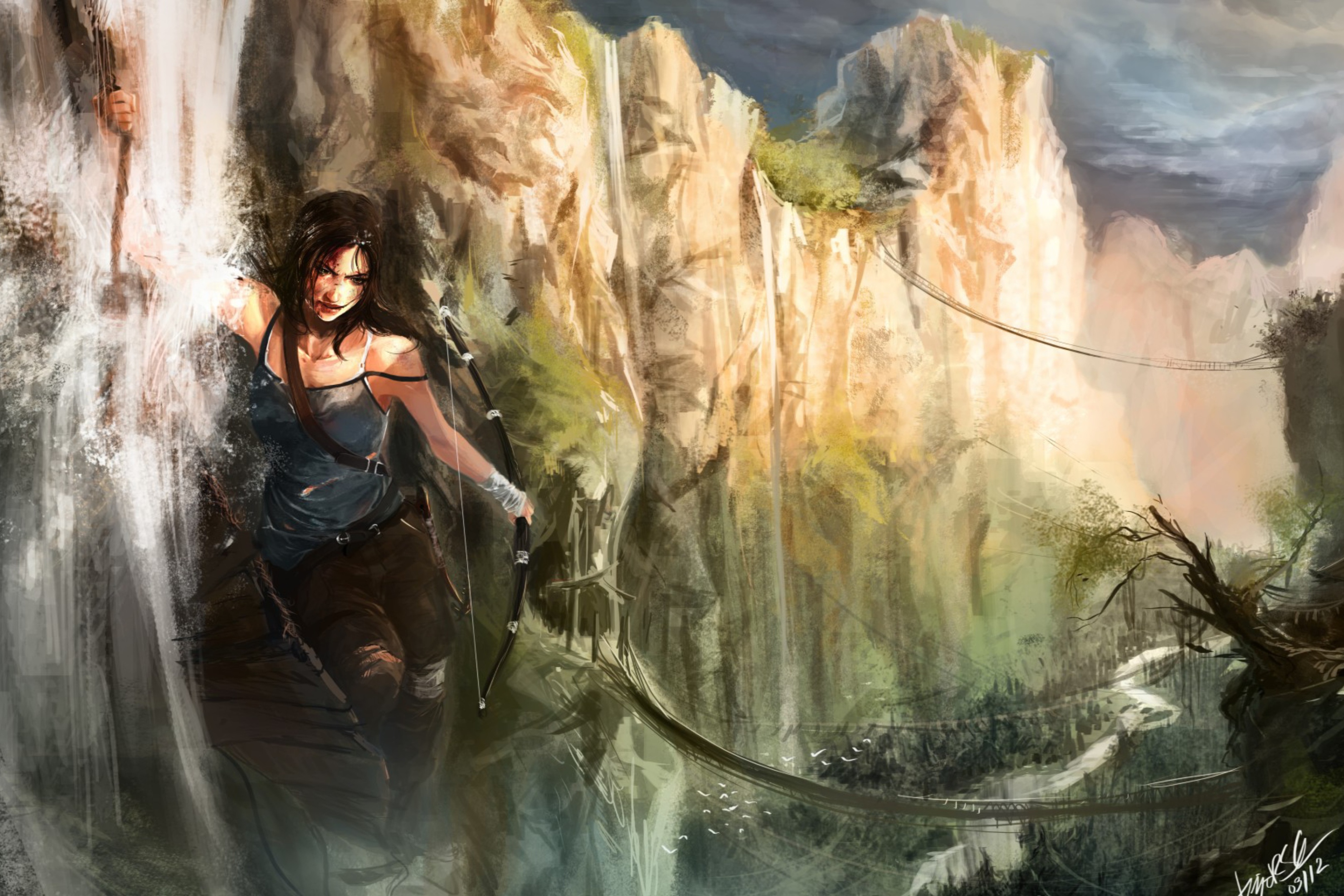 Lara Croft Tomb Raider wallpaper 2880x1920