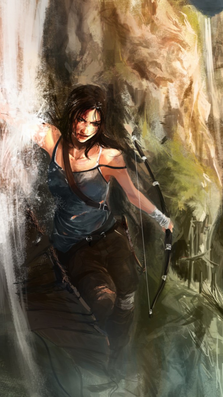 Lara Croft Tomb Raider wallpaper 750x1334