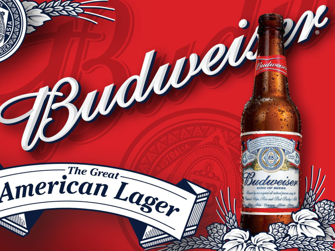 Fondo de pantalla Budweiser Lager Beer Brand 1152x864