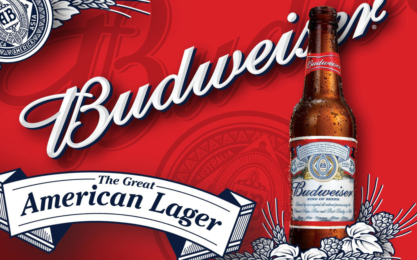 Screenshot №1 pro téma Budweiser Lager Beer Brand 1440x900