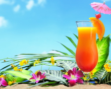 Обои Tropical Cocktails 220x176