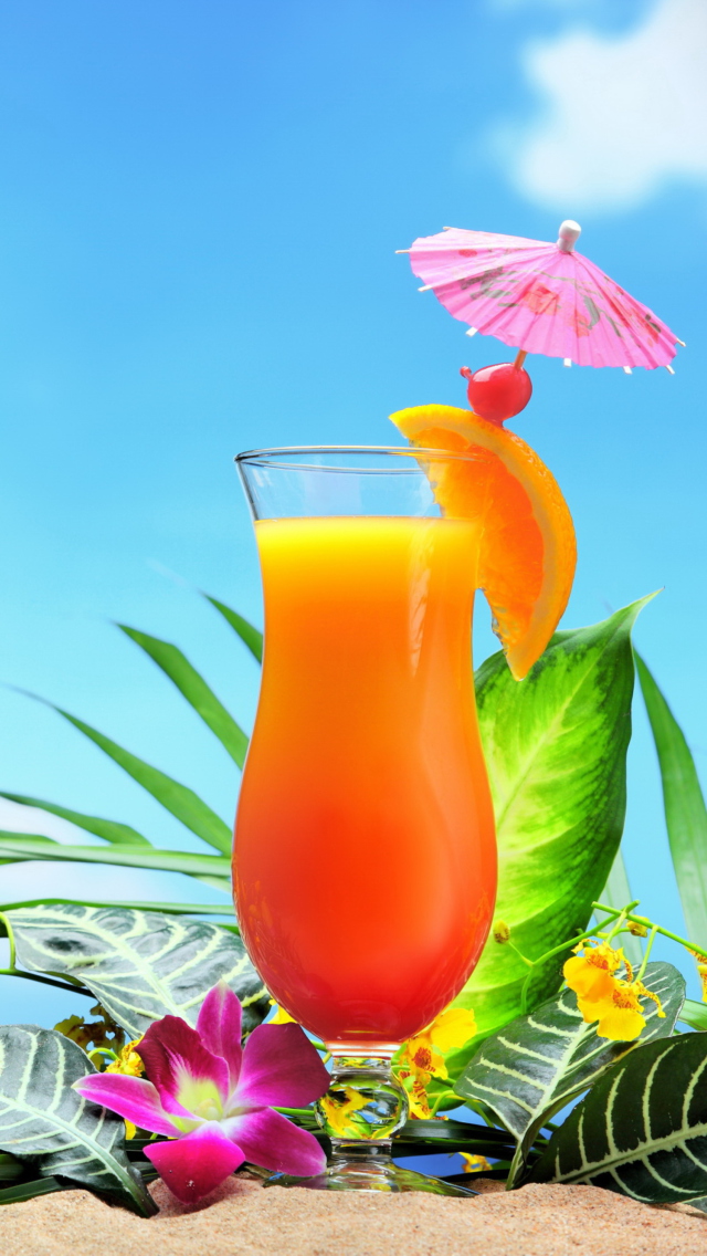 Tropical Cocktails wallpaper 640x1136