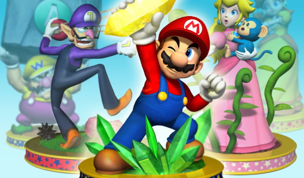 Das Mario Party 5 Wallpaper 1024x600