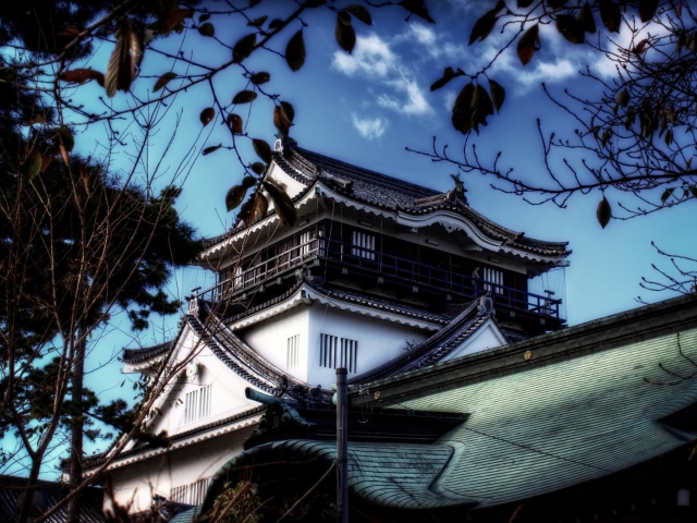 Das Okazaki Castle Wallpaper 640x480