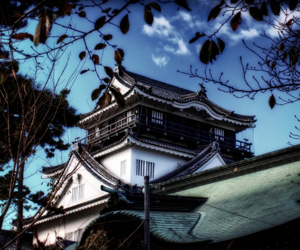 Fondo de pantalla Okazaki Castle 960x800